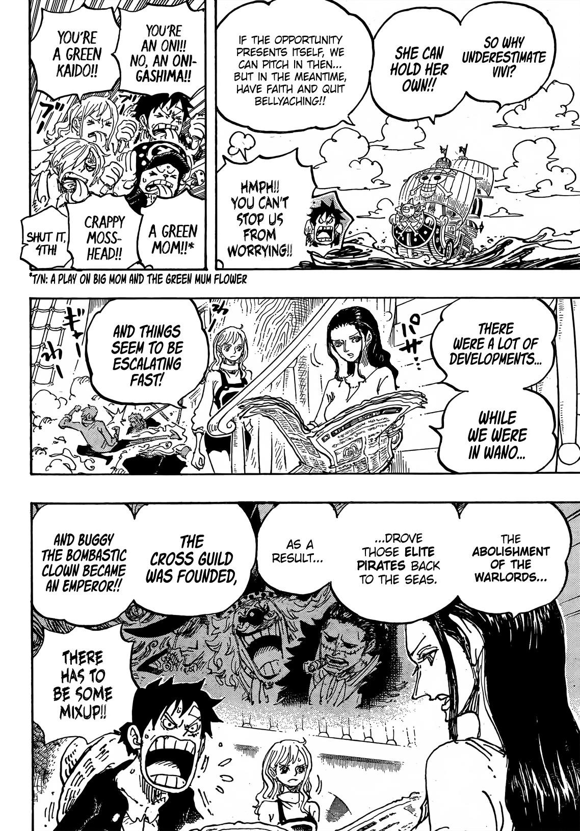 One Piece manga, chapter 1060, page 7 of 21