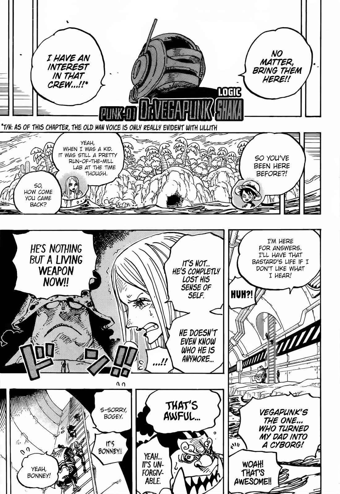 One Piece manga, chapter 1062, page 7 of 20