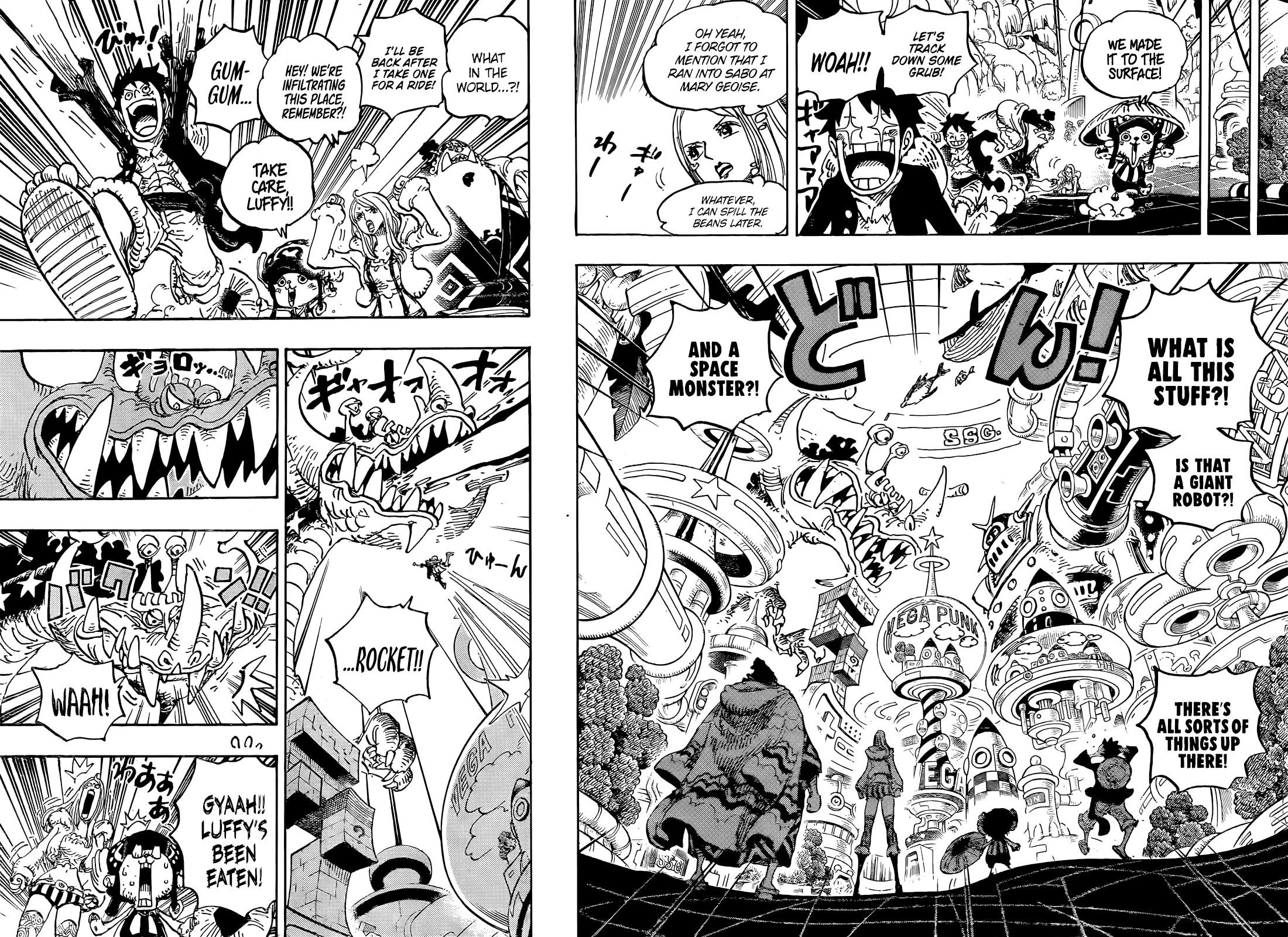 One Piece manga, chapter 1062, page 8 of 20