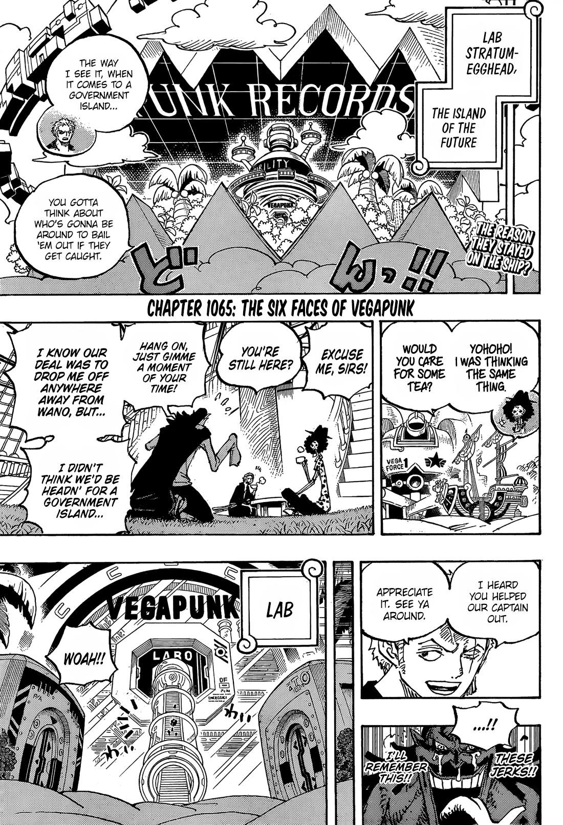 One Piece manga, chapter 1065, page 4 of 20