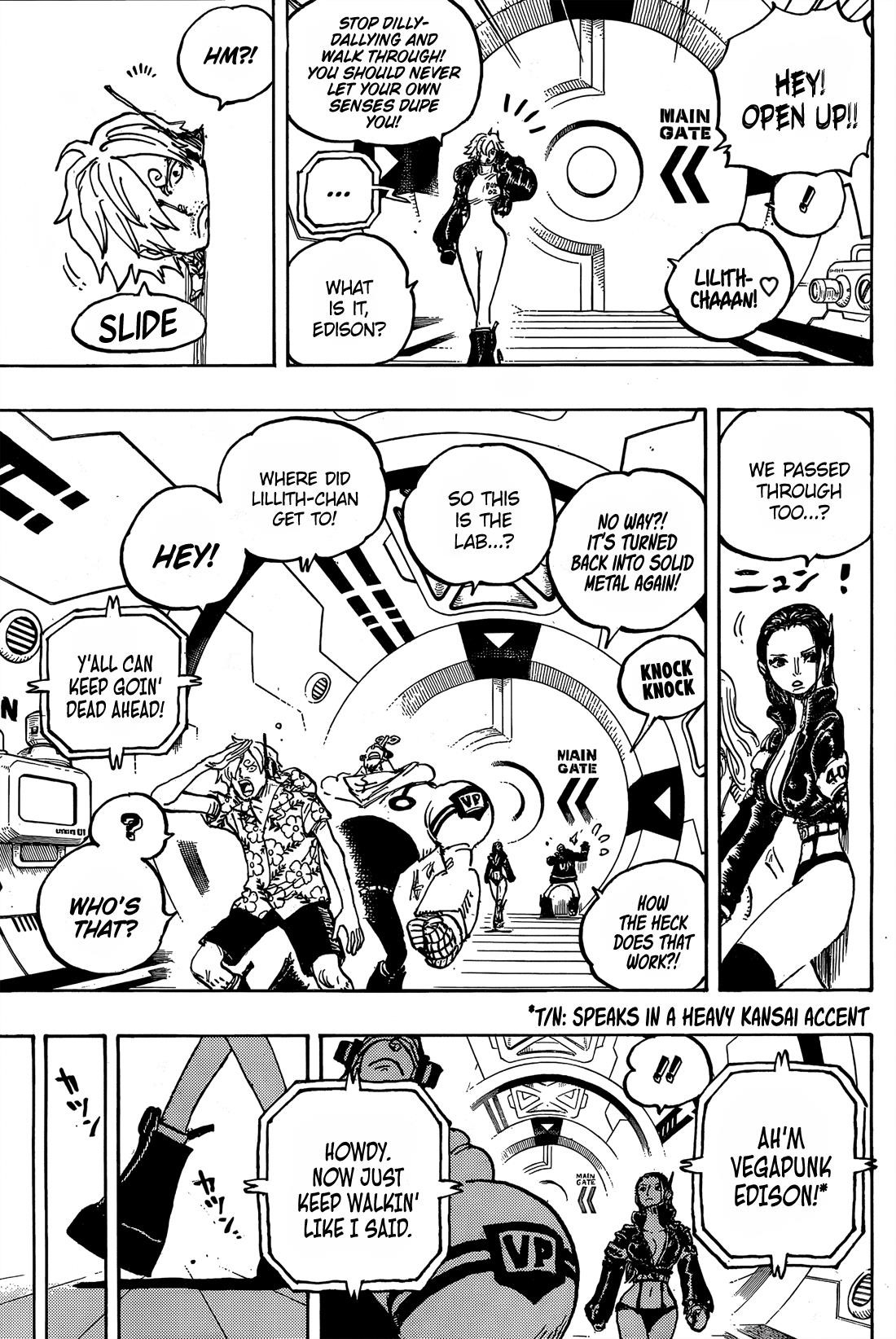 One Piece manga, chapter 1065, page 6 of 20