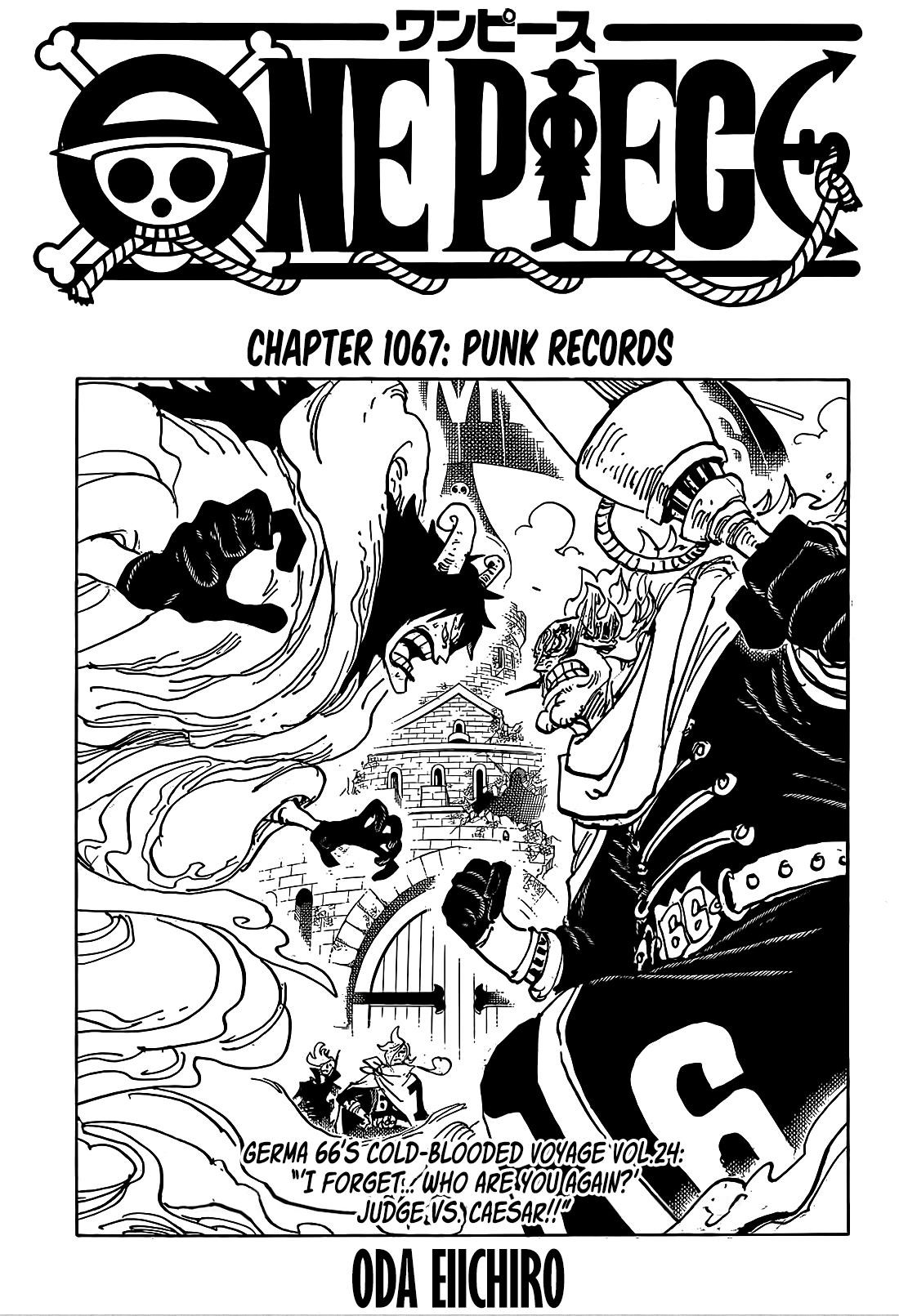 One Piece Chapter 1067 page 1 - Chapter 1067: Punk Records