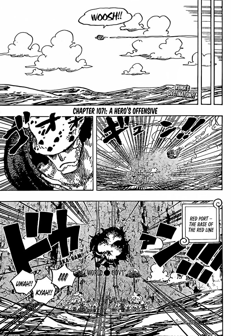 One Piece Chapter 1071 page 1 - Chapter 1071: The Hero Deploys