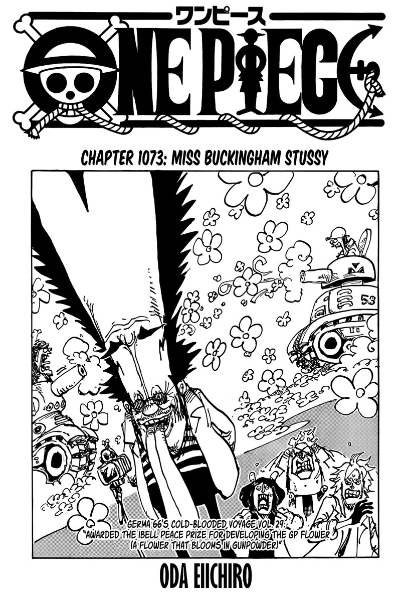 One Piece Chapter 1073 page 1 - Chapter 1073: Miss Buckingham Stussy