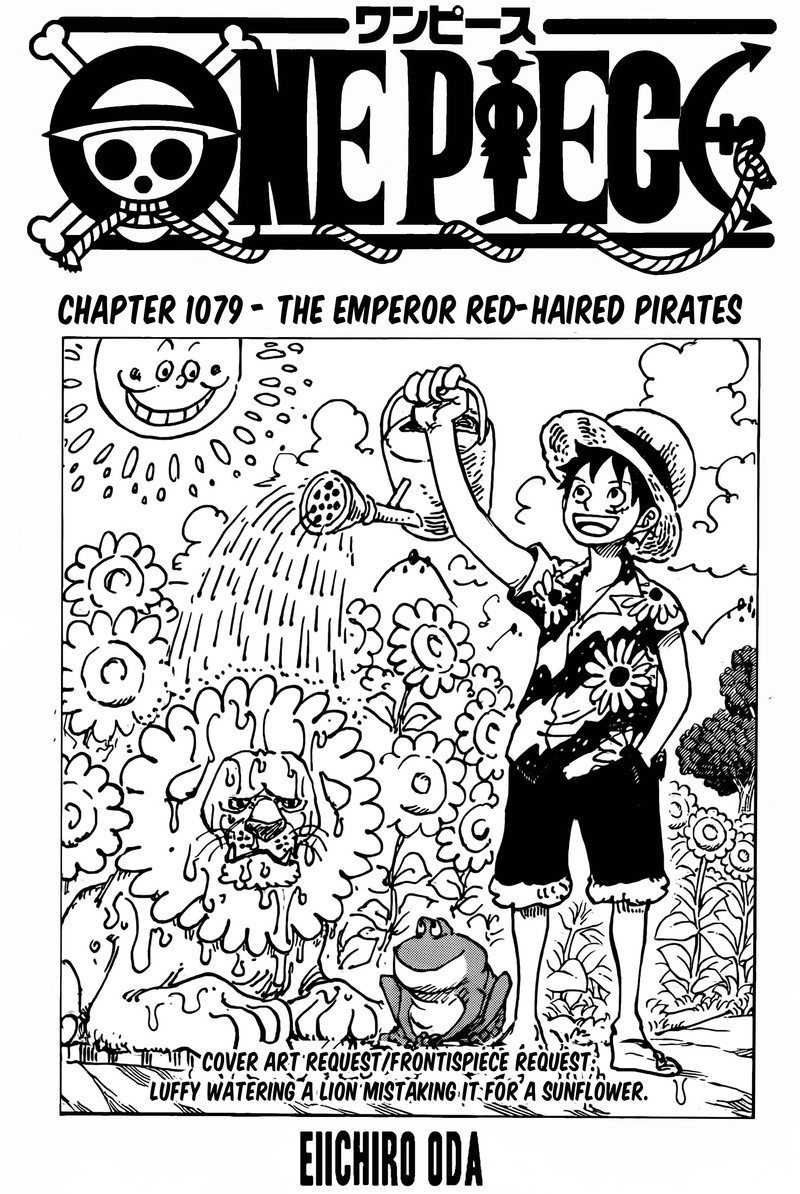 One Piece Chapter 1079 page 1 - Chapter 1079: The Emperor's Crew, The Red Hair Pirates