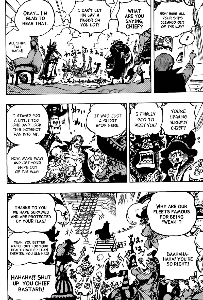 One Piece Chapter 1079 page 6 - Chapter 1079: The Emperor's Crew, The Red Hair Pirates