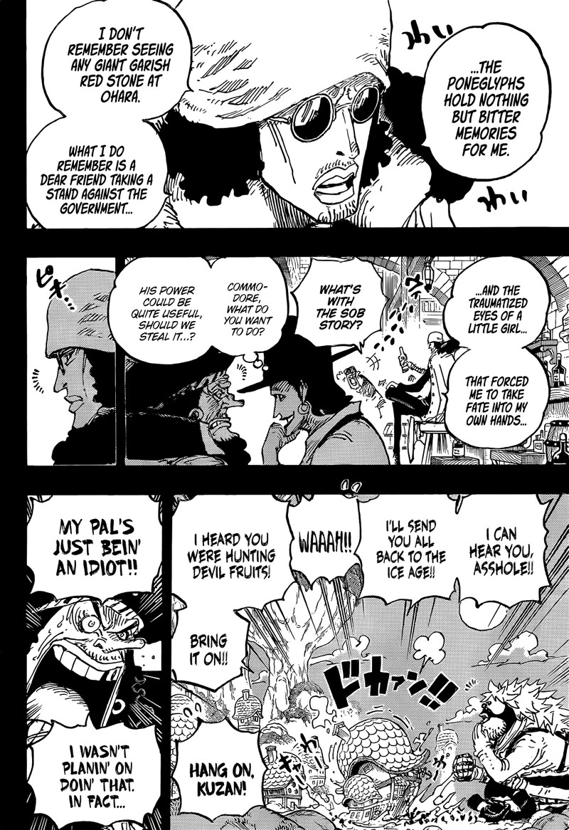 One Piece Chapter 1081 page 10 - Chapter 1081: Tenth Ship Captain of the Blackbeard Pirates, Kuzan