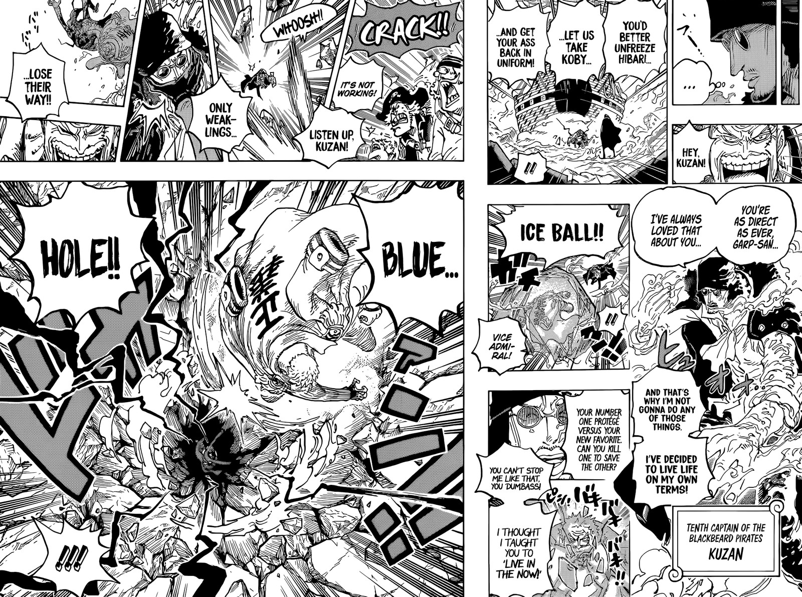 One Piece Chapter 1081 page 12 - Chapter 1081: Tenth Ship Captain of the Blackbeard Pirates, Kuzan