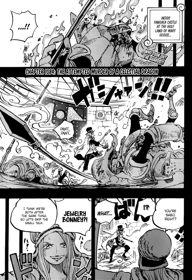One Piece Chapter 1084 page 3 - Chapter 1084: The Attempted Murder of a Celestial Dragon