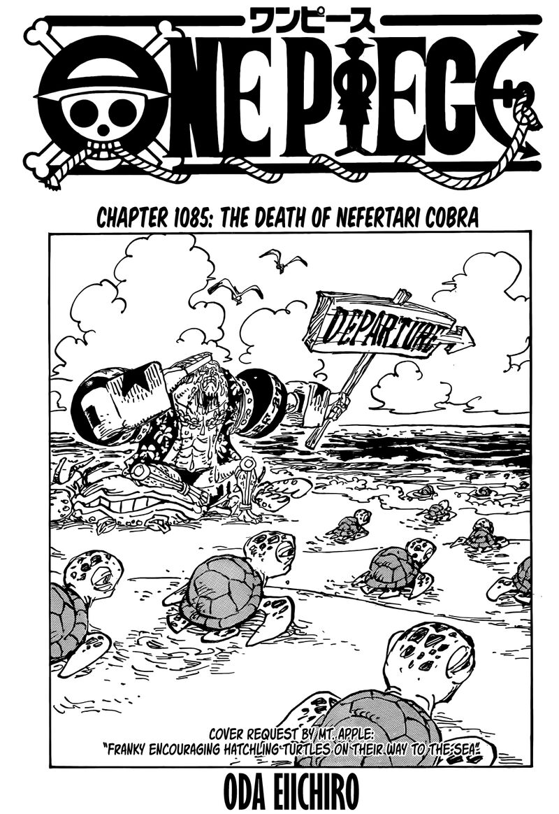One Piece Chapter 1085 page 1 - Chapter 1085: The Death of Nefertari Cobra
