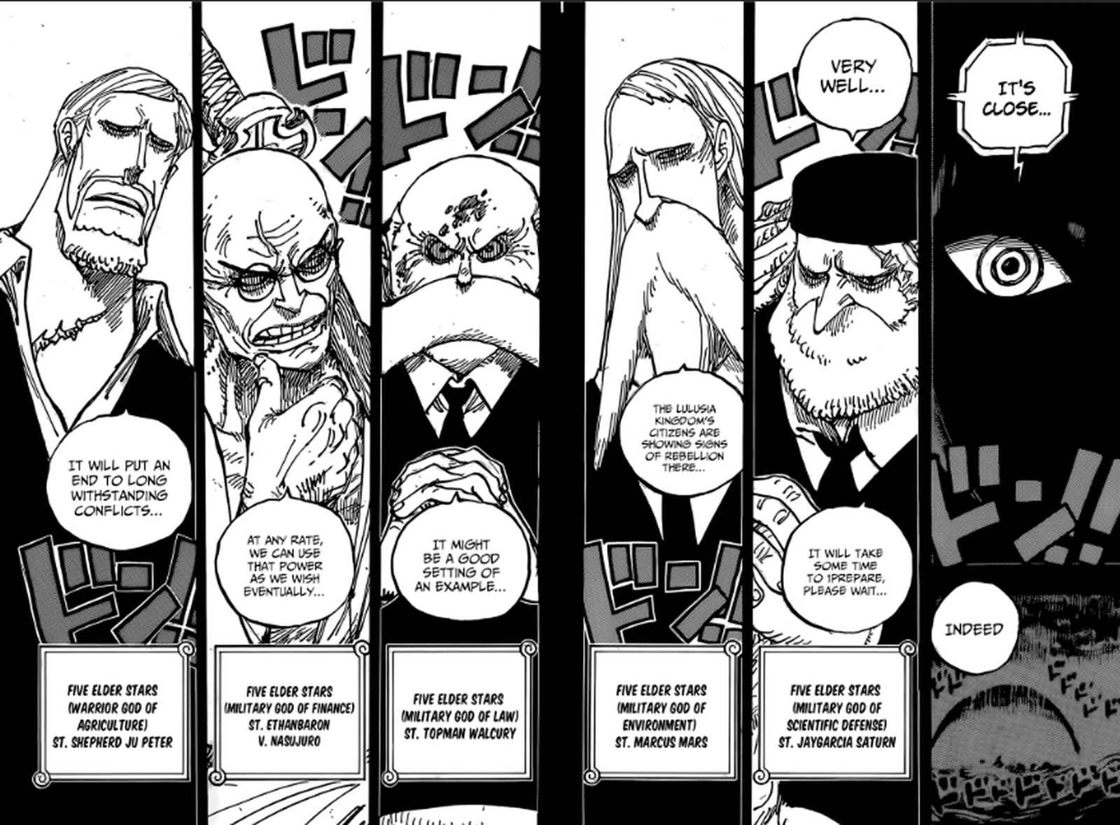 One Piece Chapter 1086 page 7 - Chapter 1086: The Five Elders