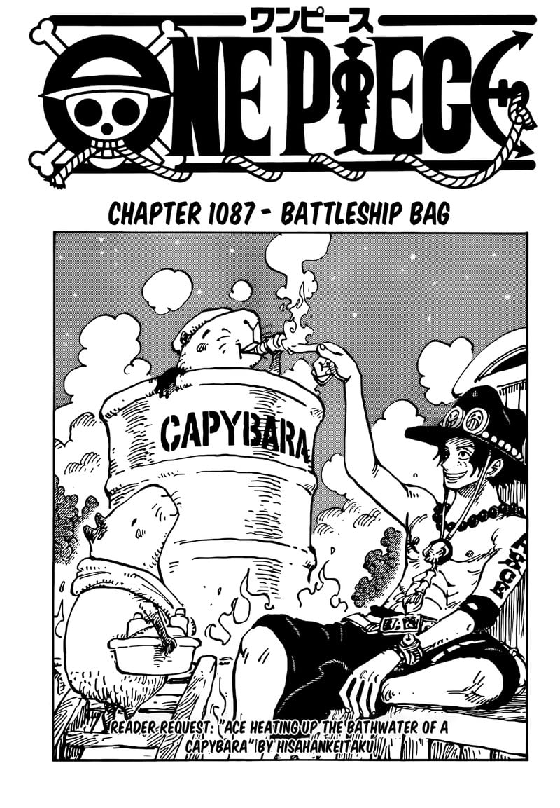 One Piece Chapter 1087 page 1 - Chapter 1087: Battleship Bags