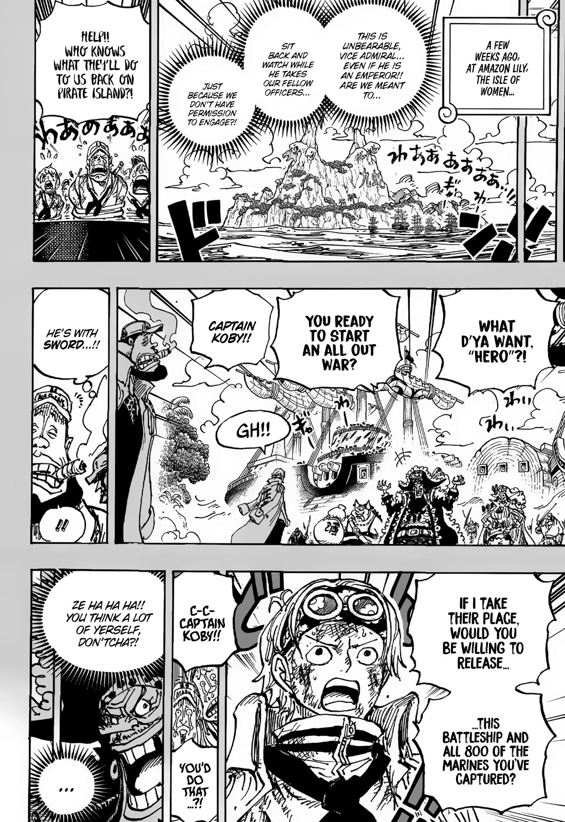 One Piece manga, chapter 1088, page 4 of 19