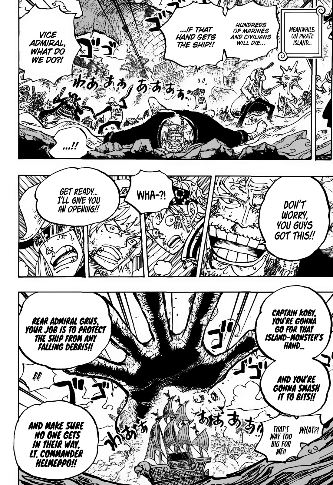 One Piece manga, chapter 1088, page 6 of 19