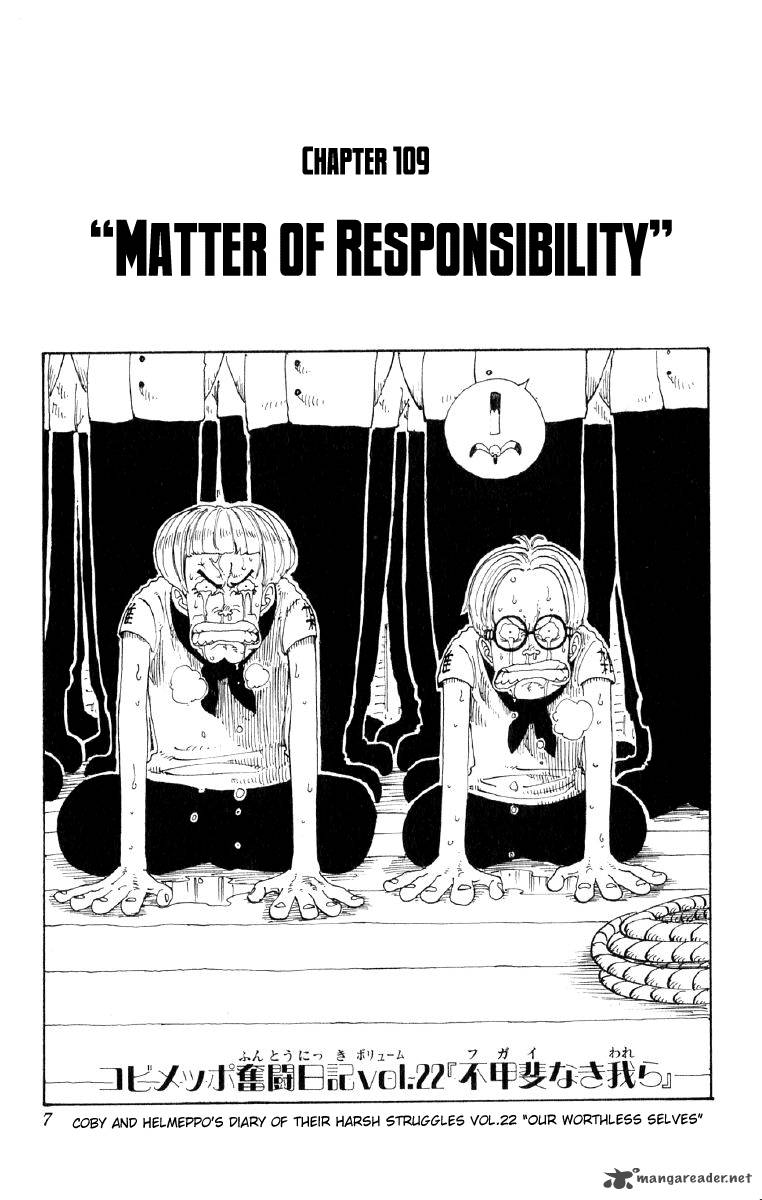 One Piece Chapter 109 page 7 - Chapter 109: Responsibility Problem