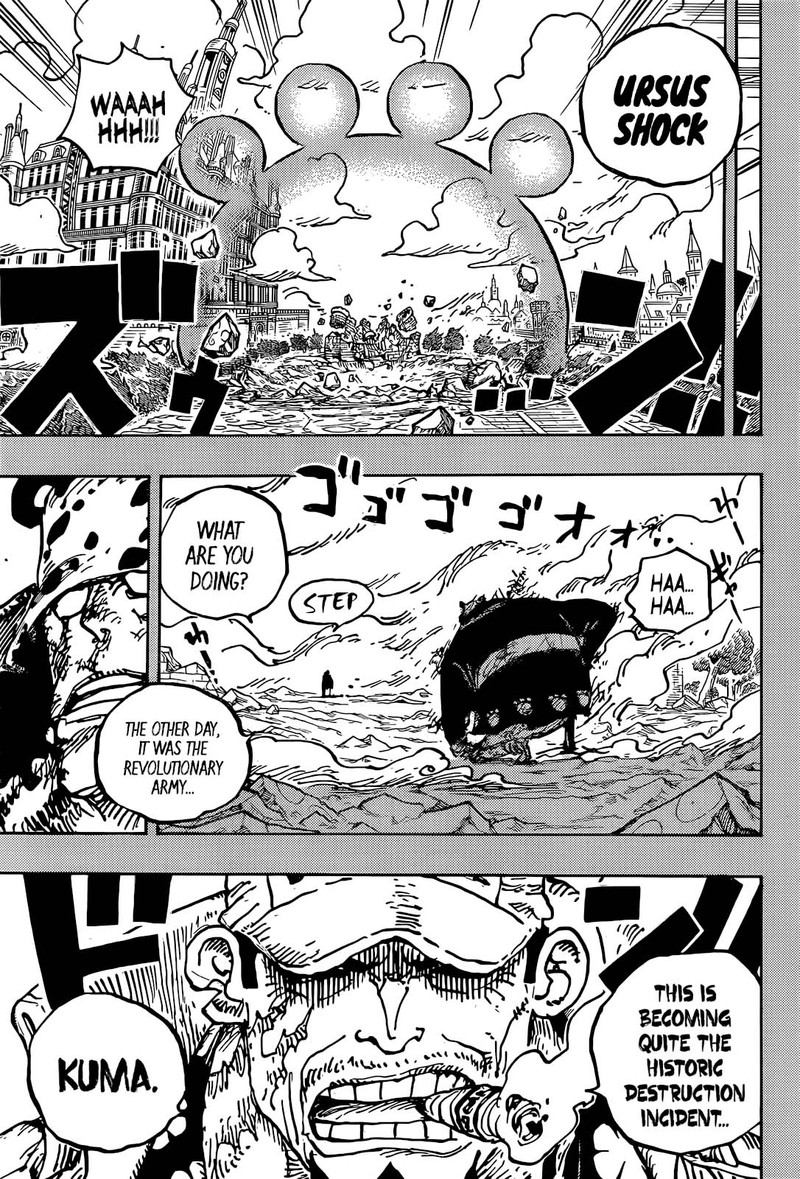 One Piece Chapter 1092 page 2 - Chapter 1092: Kuma the Tyrant's Holy Land Rampage