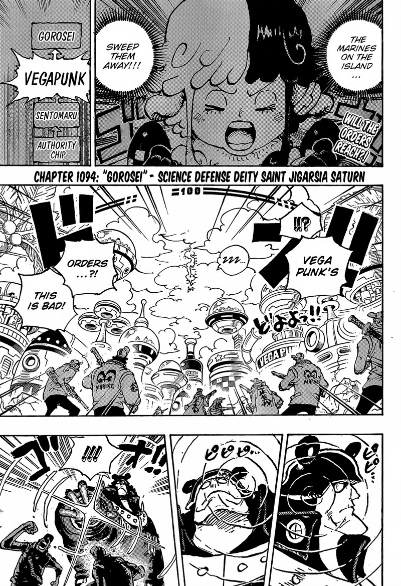 One Piece manga, chapter 1094, page 2 of 20