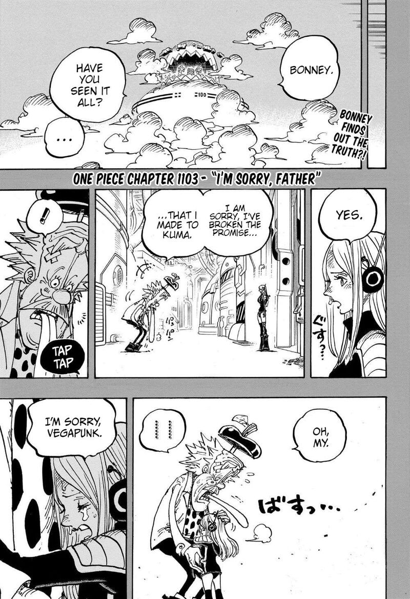 One Piece Chapter 1103 page 3 - Chapter 1103: I'm Sorry, Daddy
