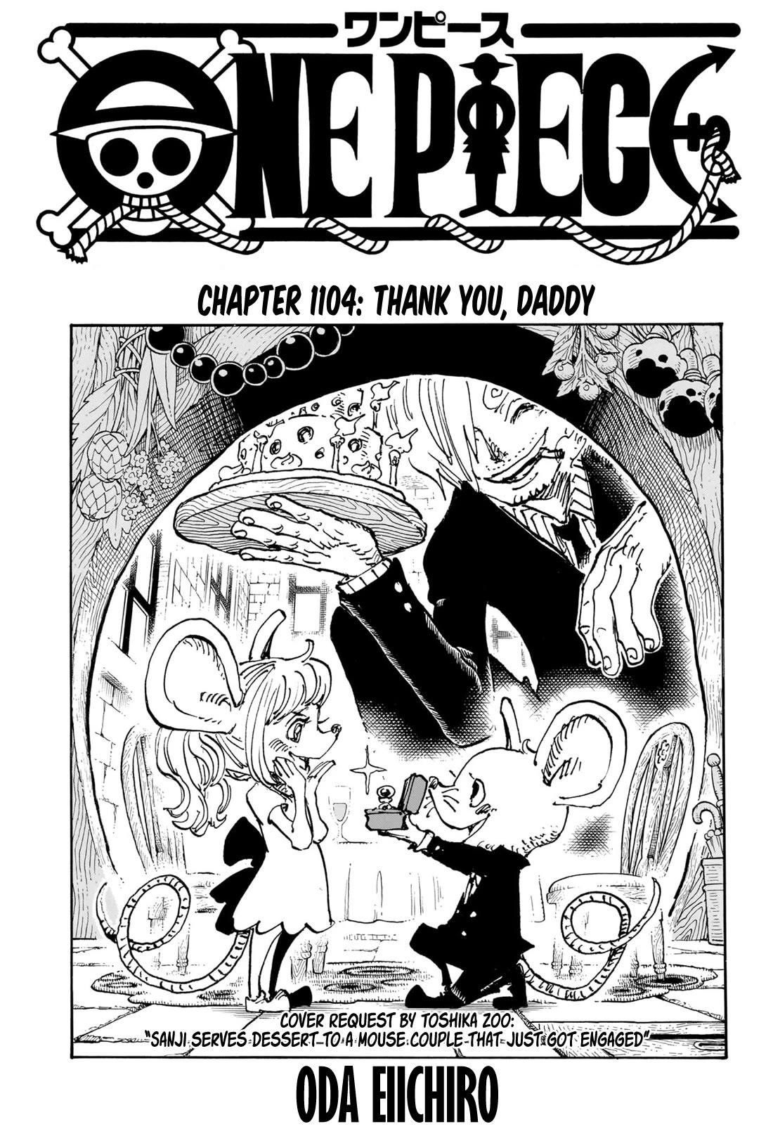 One Piece Chapter 1104 page 1 - Chapter 1104: Thank You, Daddy