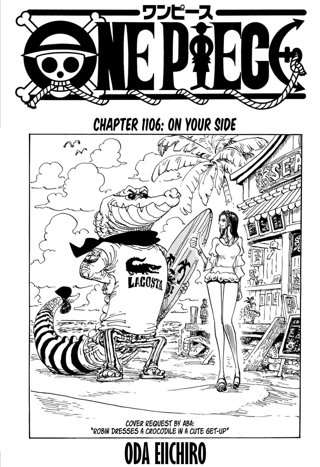 One Piece Chapter 1106 page 1 - Chapter 1106: On Your Side