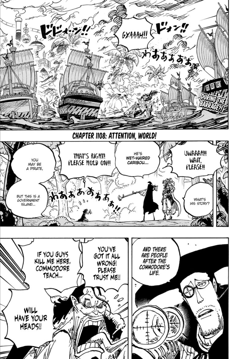 One Piece Chapter 1108 page 3 - Chapter 1108: Come In, World