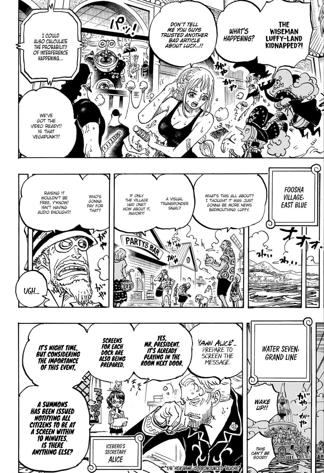 One Piece Chapter 1109 page 6 - Chapter 1109: Interception