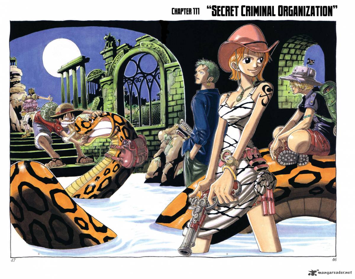 One Piece manga, chapter 111, page 2 of 23