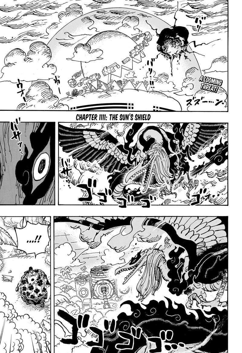 One Piece Chapter 1111 page 3 - Chapter 1111: Sun-Shield