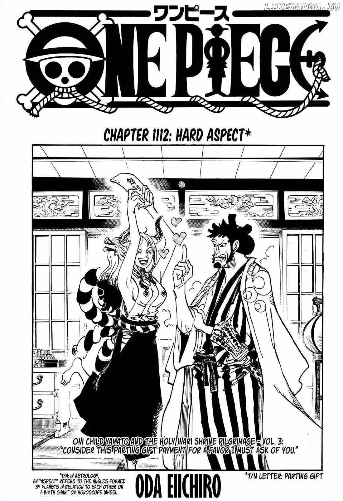 One Piece Chapter 1112 page 1 - Chapter 1112: Hard Aspects