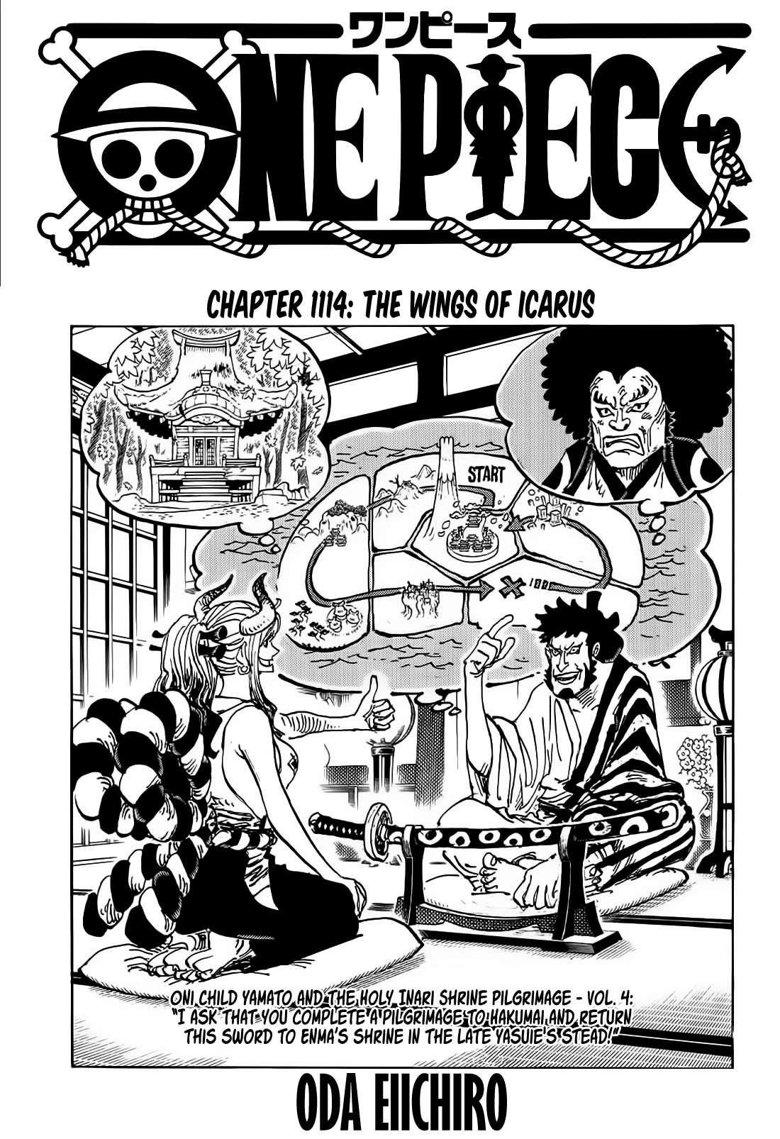One Piece Chapter 1114 page 1 - Chapter 1114: The Wings of Icarus
