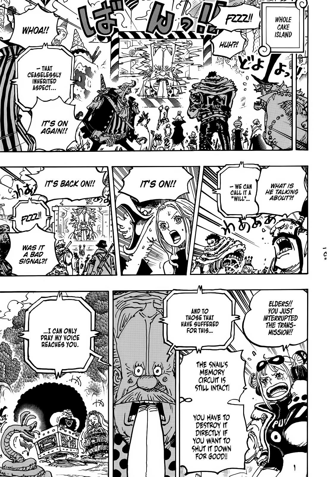 One Piece manga, chapter 1119, page 9 of 15