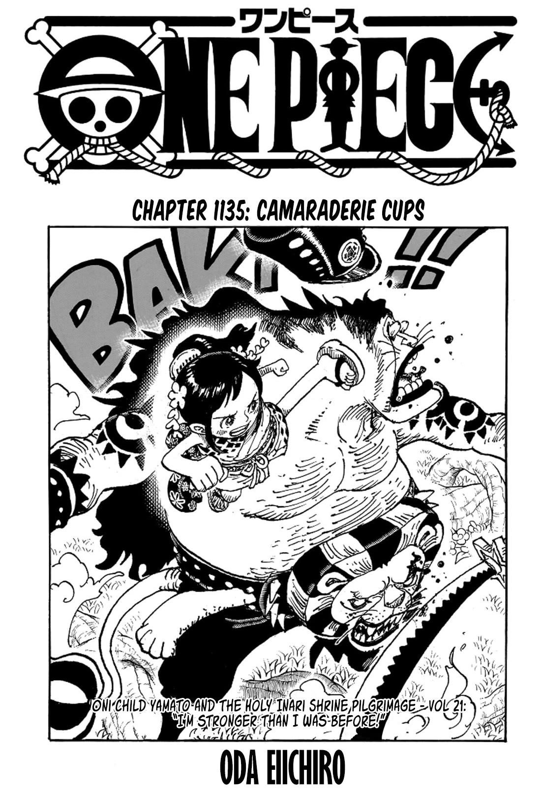 One Piece Chapter 1135 page 1 - Chapter 1135: Friends' Cups
