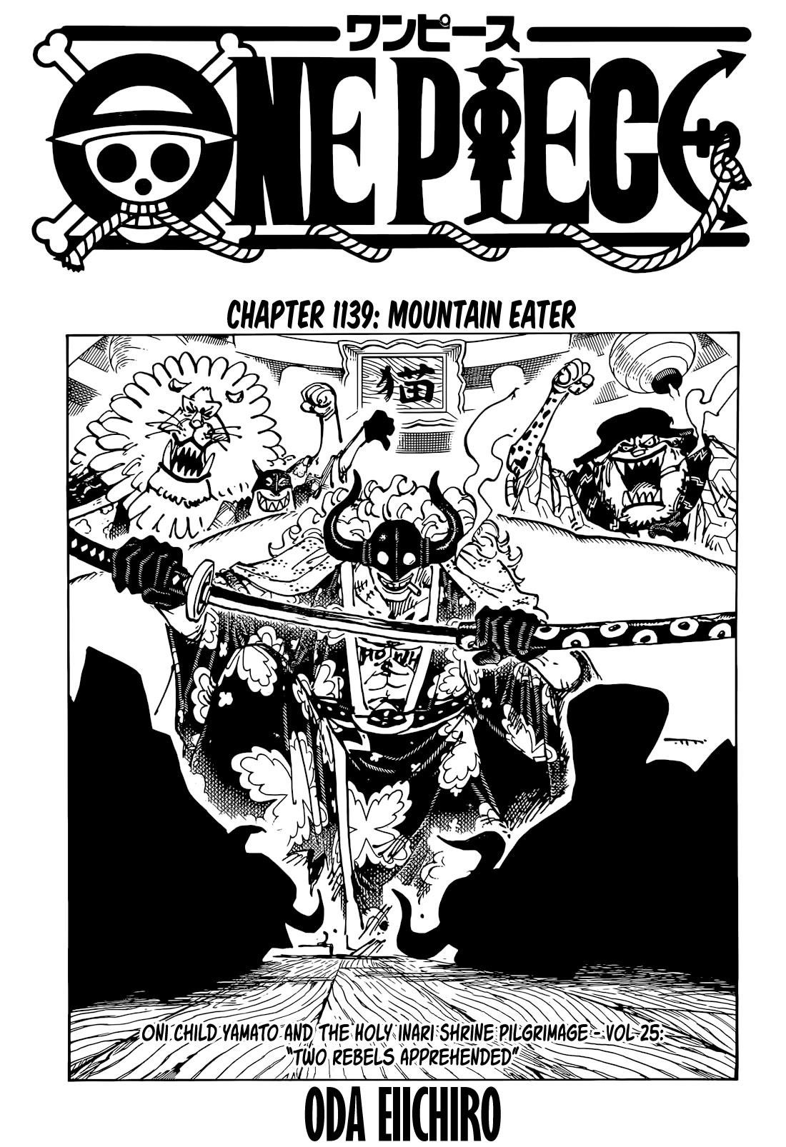 One Piece Chapter 1139 page 1 - Chapter 1139: Mountain-Eater