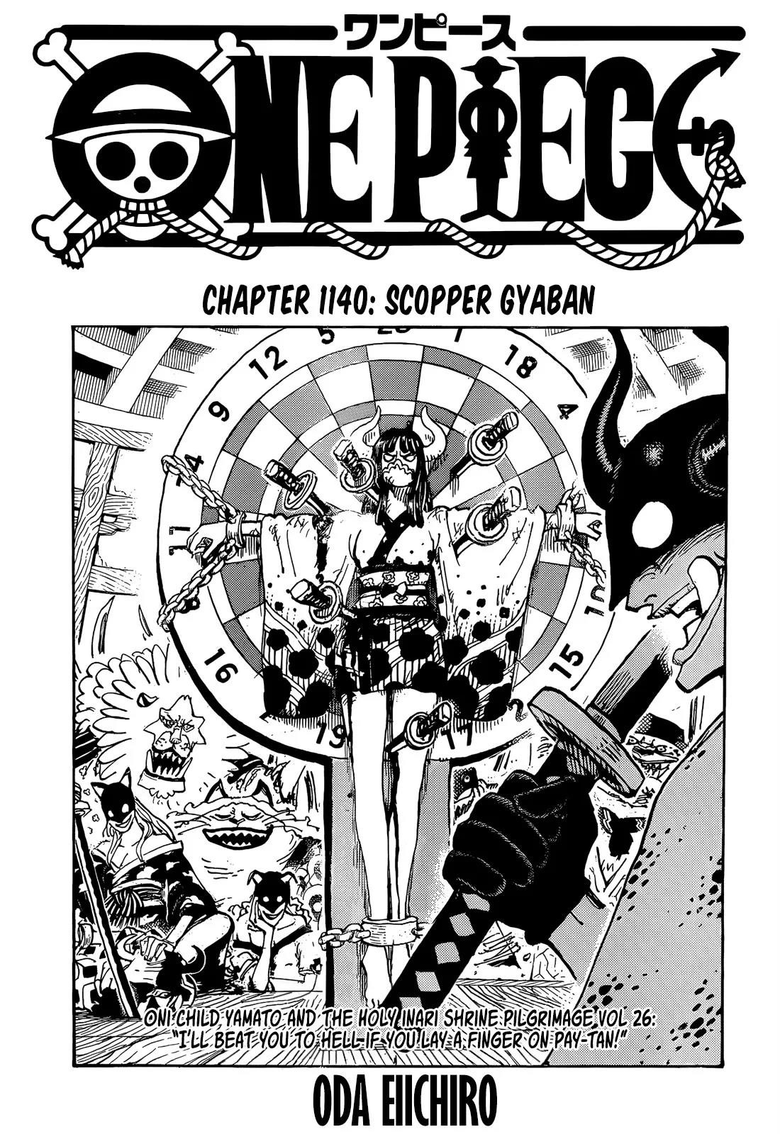 One Piece Chapter 1140 page 1 - Chapter 1140: Scopper Gaban