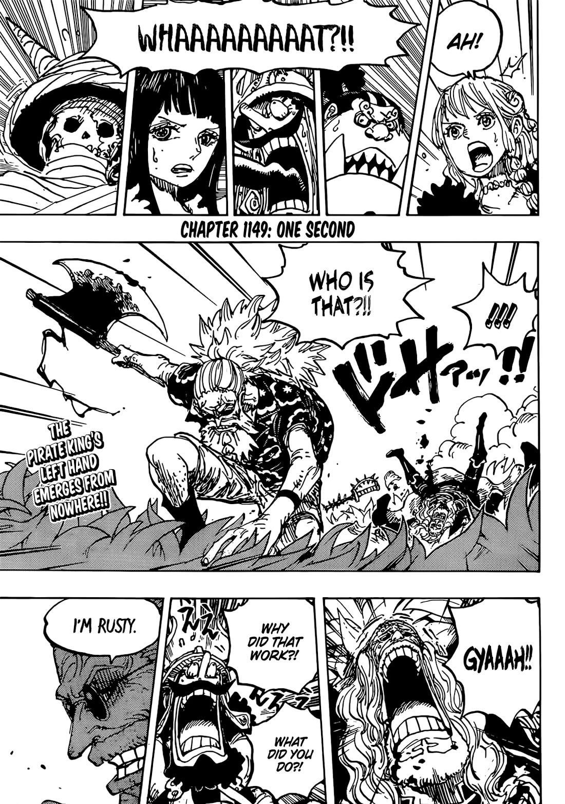 One Piece Chapter 1149 page 1 - Chapter 1149: One Second