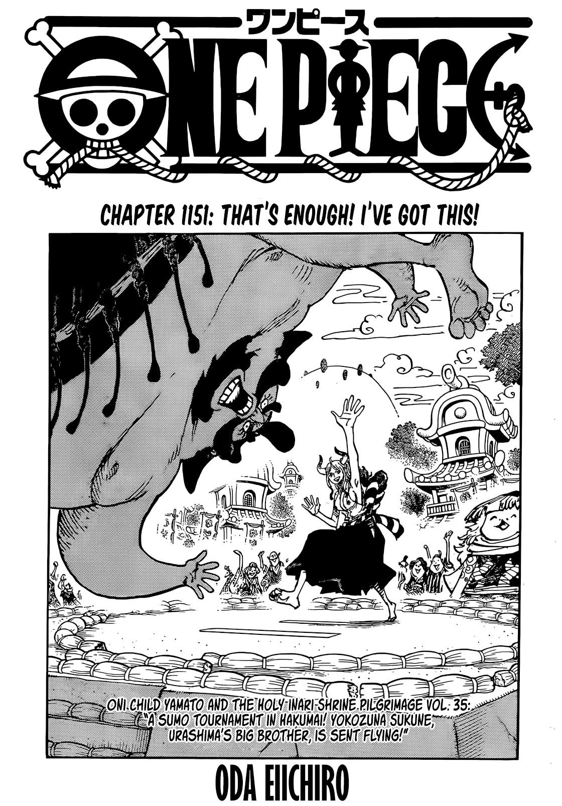 One Piece Chapter 1151 page 1 - Chapter 1151: I Get the Idea!!!