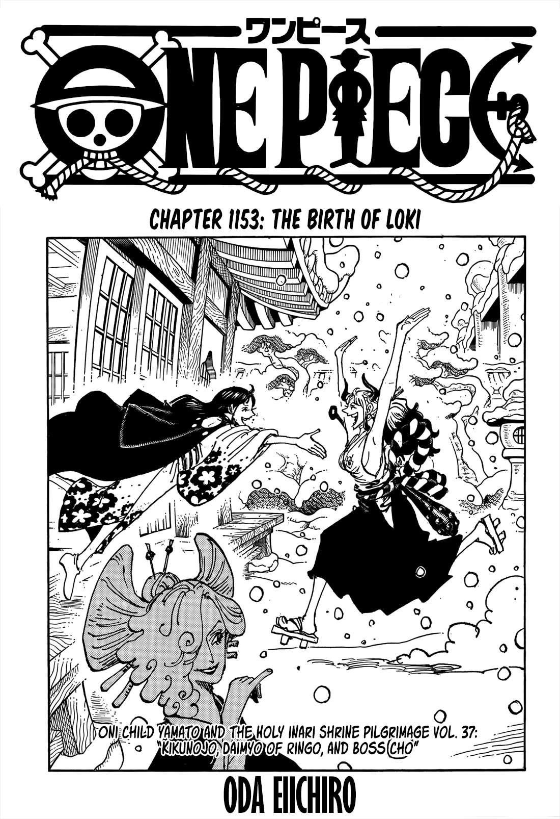 One Piece Chapter 1153 page 1 - Chapter 1153: The Birth of Loki