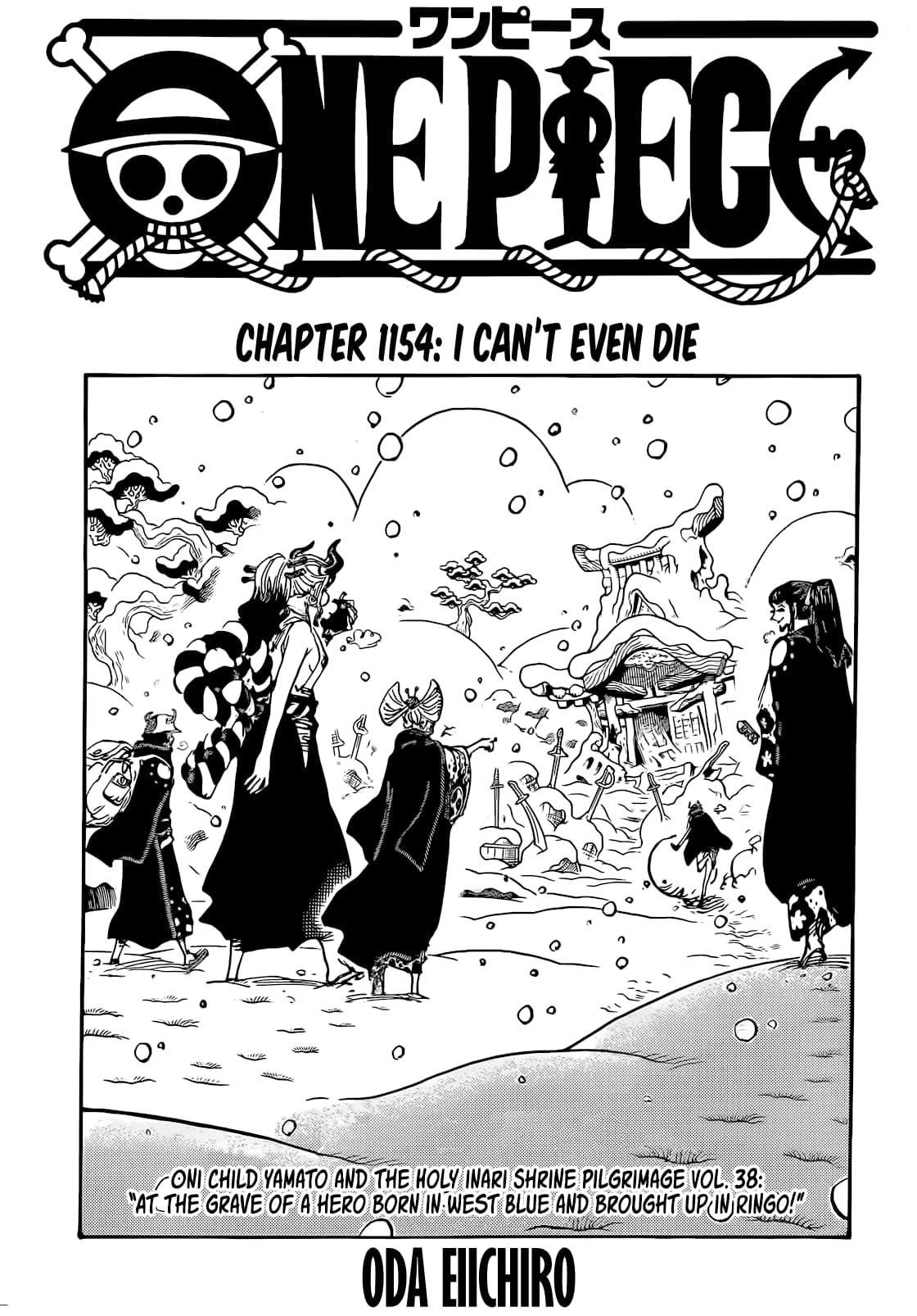 One Piece Chapter 1154 page 1 - Chapter 1154: Can't Even Die