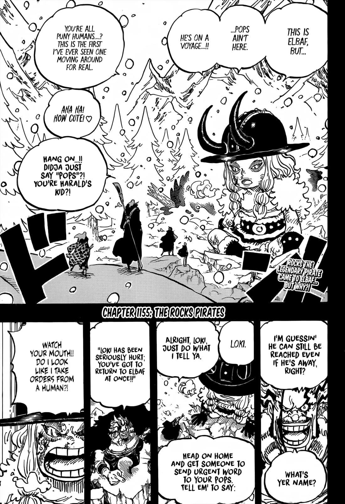 One Piece Chapter 1155 page 3 - Chapter 1155: The Rocks Pirates