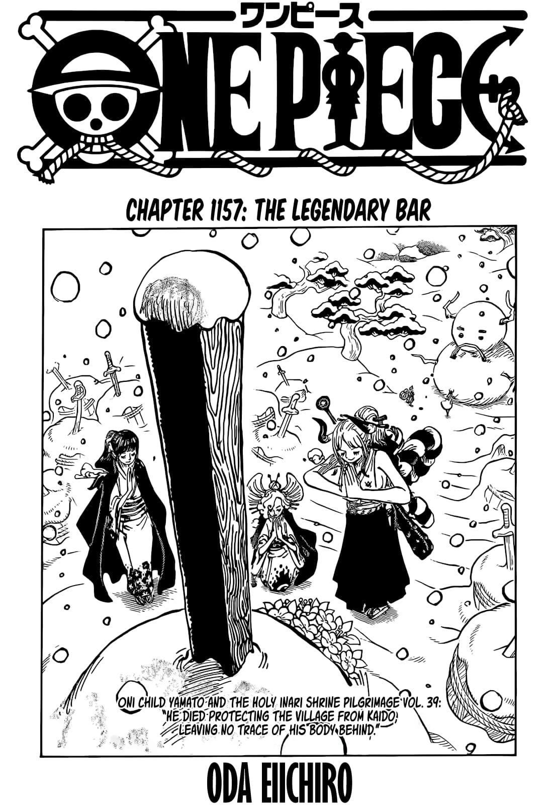 One Piece manga, chapter 1157, page 2 of 18