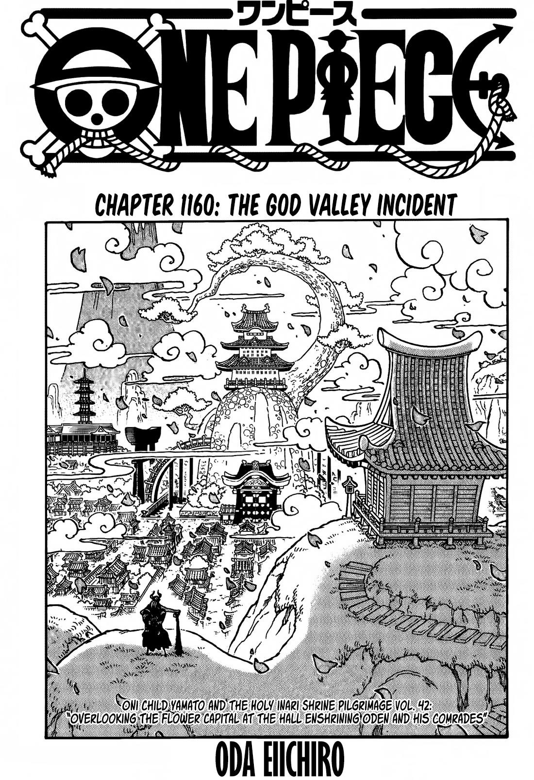 One Piece manga, chapter 1160, page 2 of 18