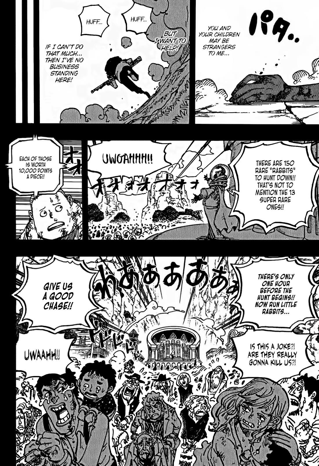 One Piece manga, chapter 1160, page 4 of 18