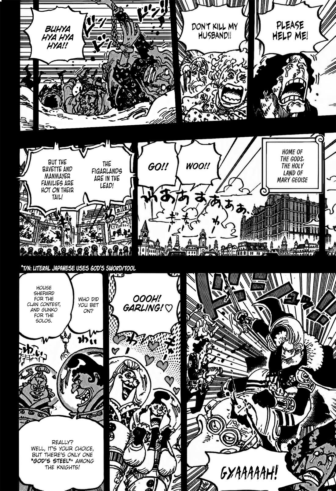 One Piece manga, chapter 1160, page 6 of 18