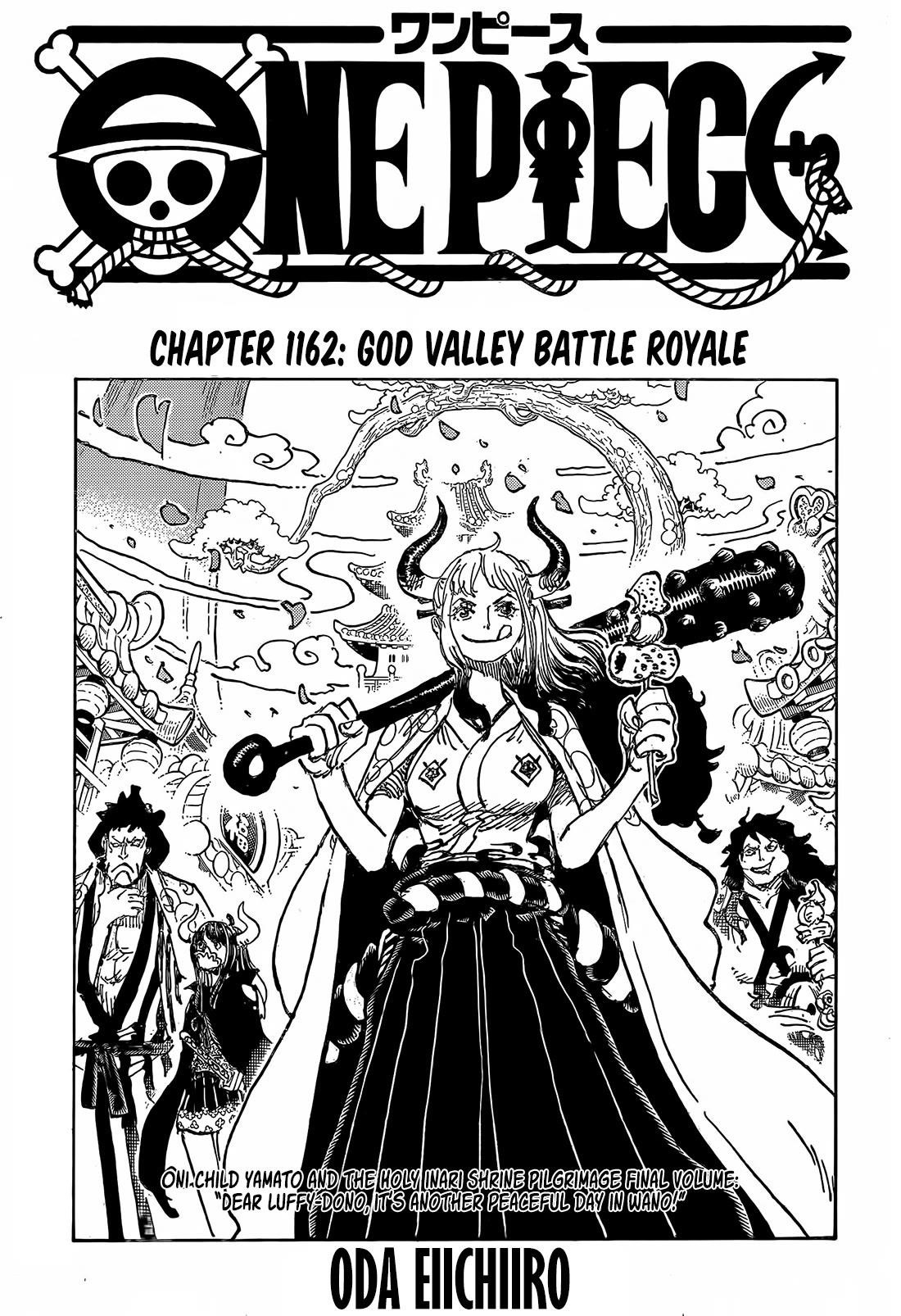 One Piece Chapter 1162 page 1 - Chapter 1162: God Valley Battle Royale