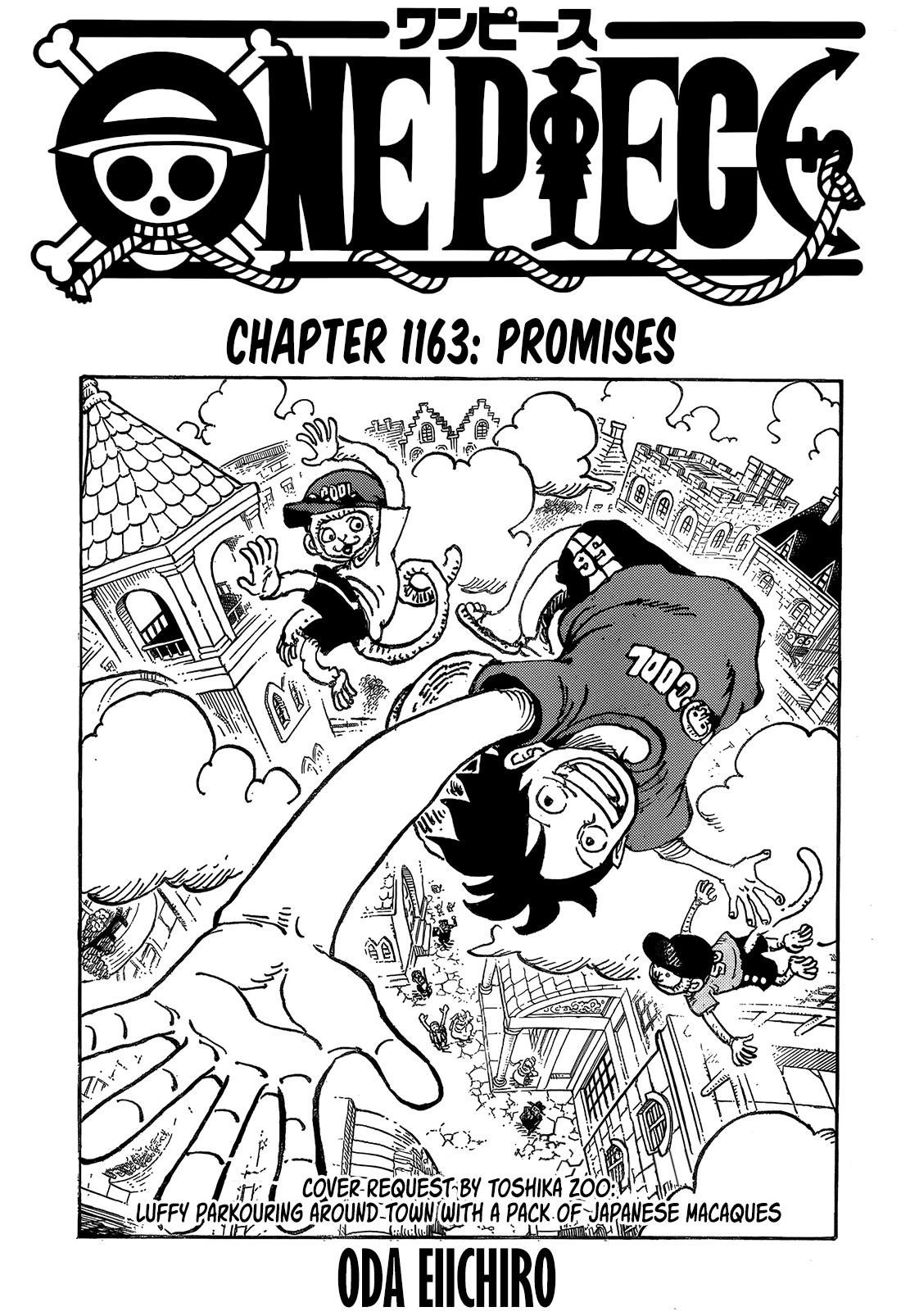 One Piece manga, chapter 1163, page 2 of 18