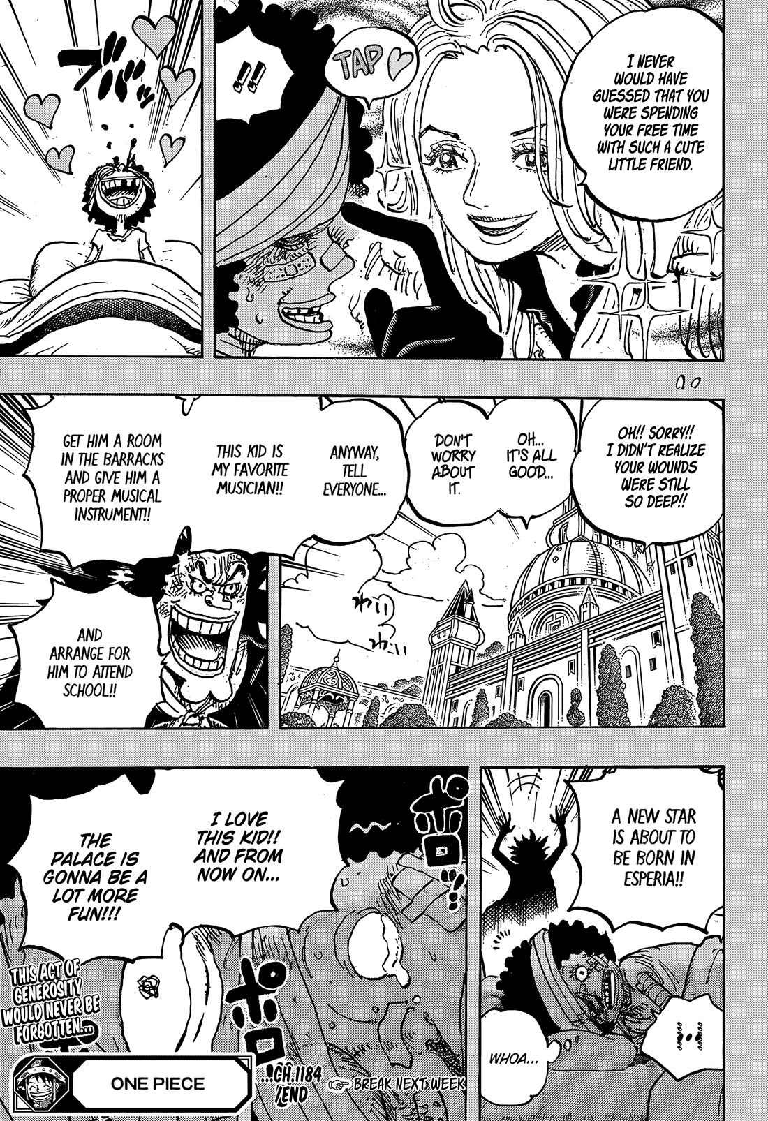 One Piece manga, chapter 1184, page 14 of 17