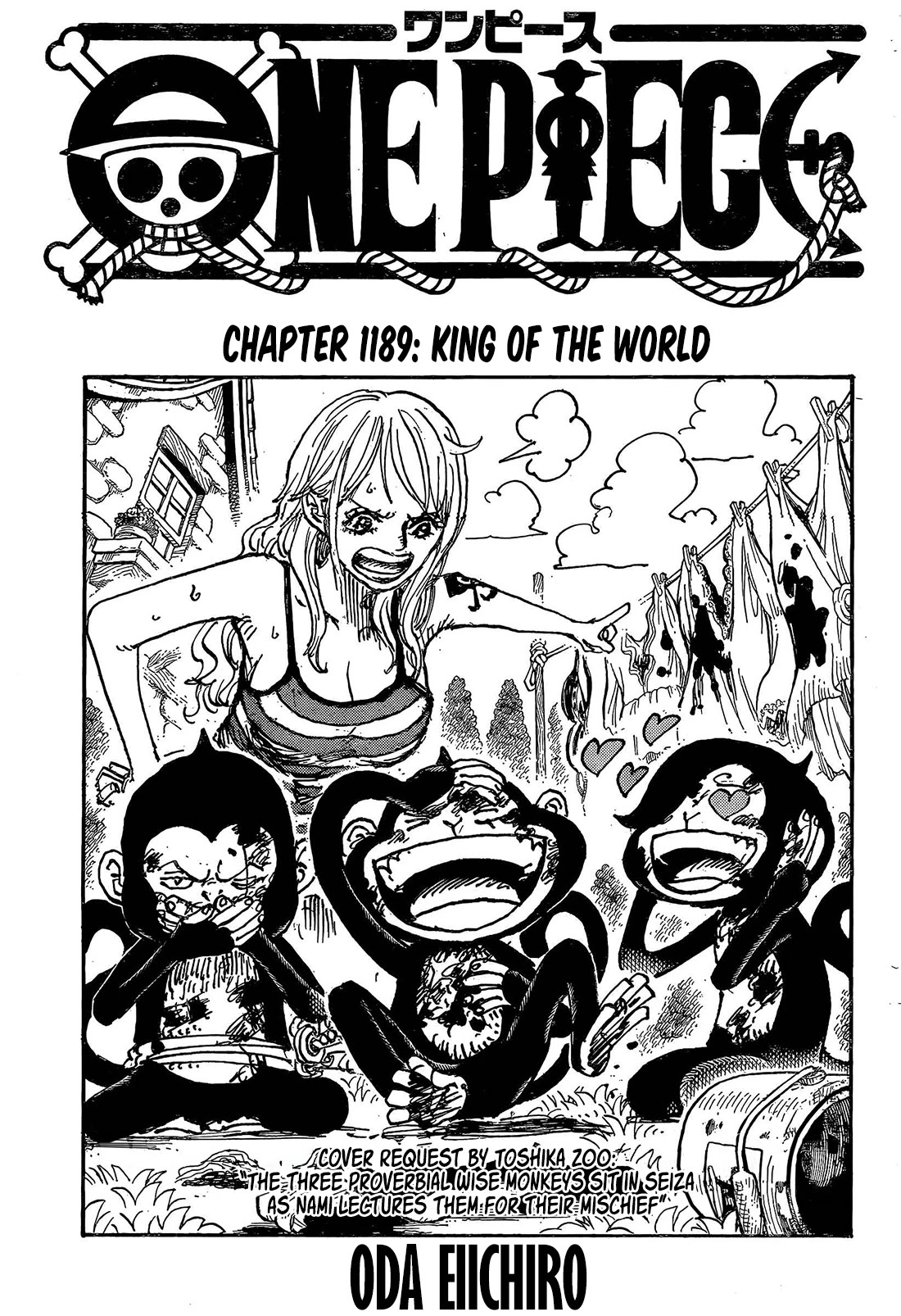 One Piece Chapter 1189 page 1 - Chapter 1189: King of the world
