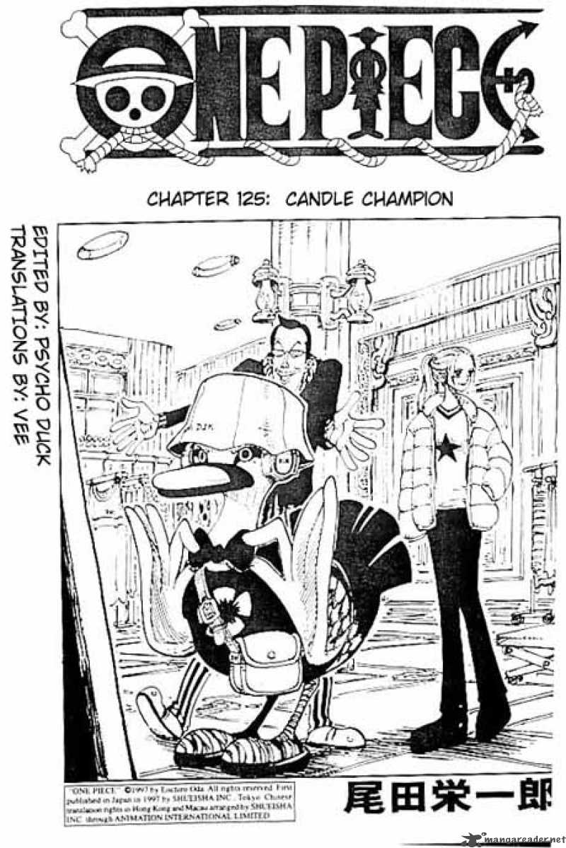 One Piece Chapter 125 page 1 - Chapter 125: Candle Champion