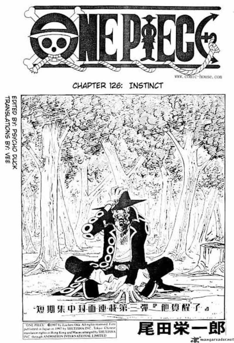 One Piece Chapter 126 page 1 - Chapter 126: Instinct