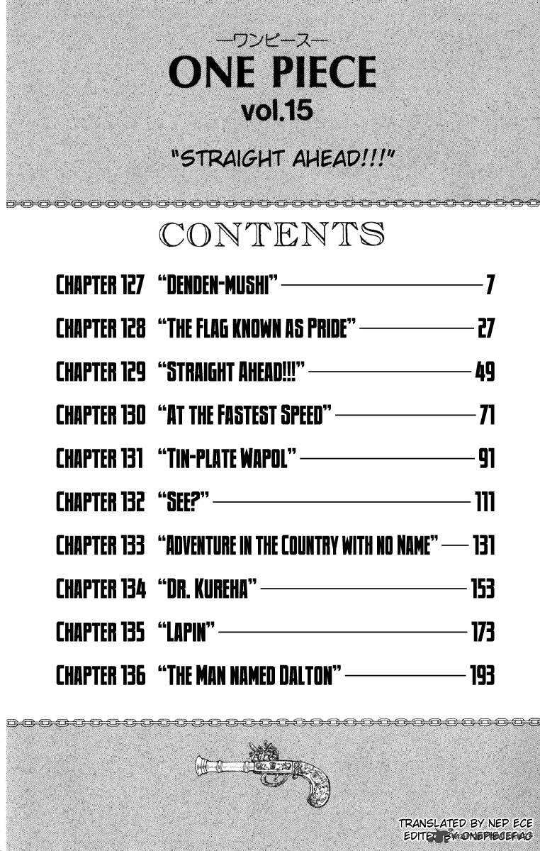 One Piece Chapter 127 page 6 - Chapter 127: Den Den Mushi
